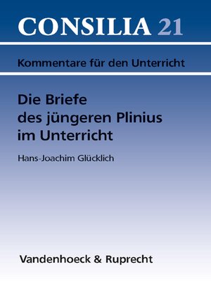 cover image of Die Briefe des jüngeren Plinius im Unterricht